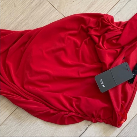 Saints 21  Red One-Shoulder Tank Top size M - Picture 5 of 8